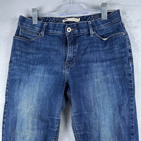 Levi Strauss & Co. 525 Straight Leg Jeans Perfect Waist Womens Size 12 Blue - Picture 3 of 13